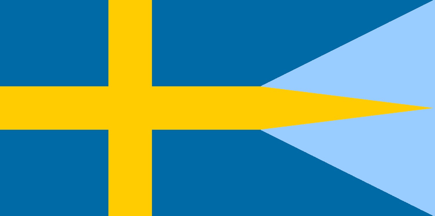 royal swedish navy marinen flag jack