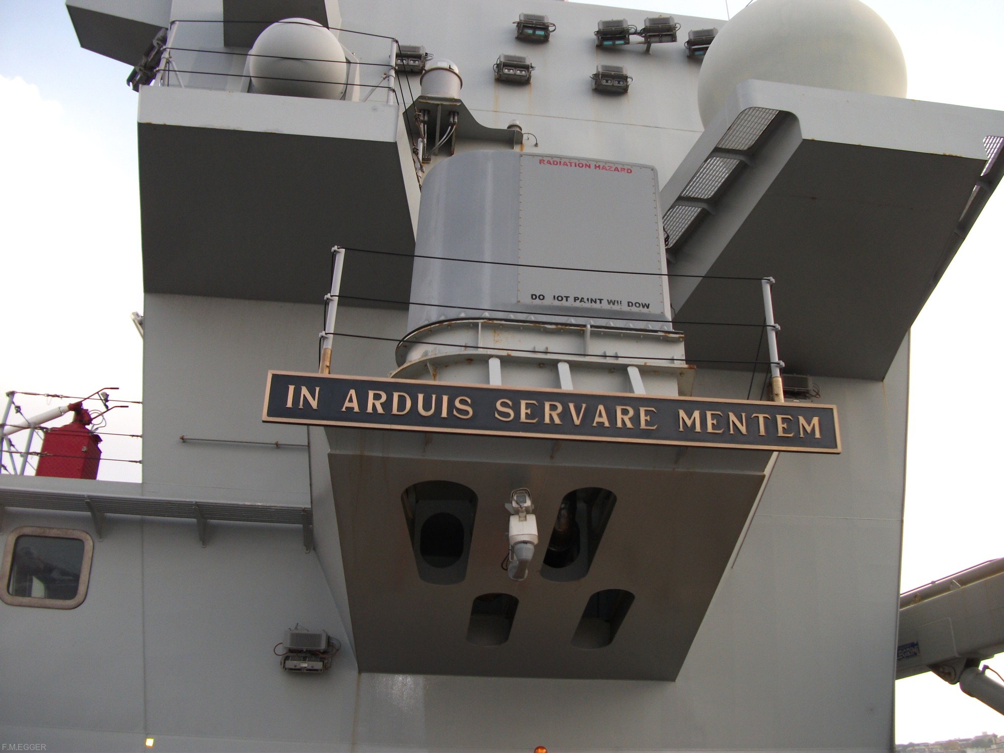 c-550 cavour aircraft carrier italian navy marina militare 34 ship's motto in arduis servare mentem