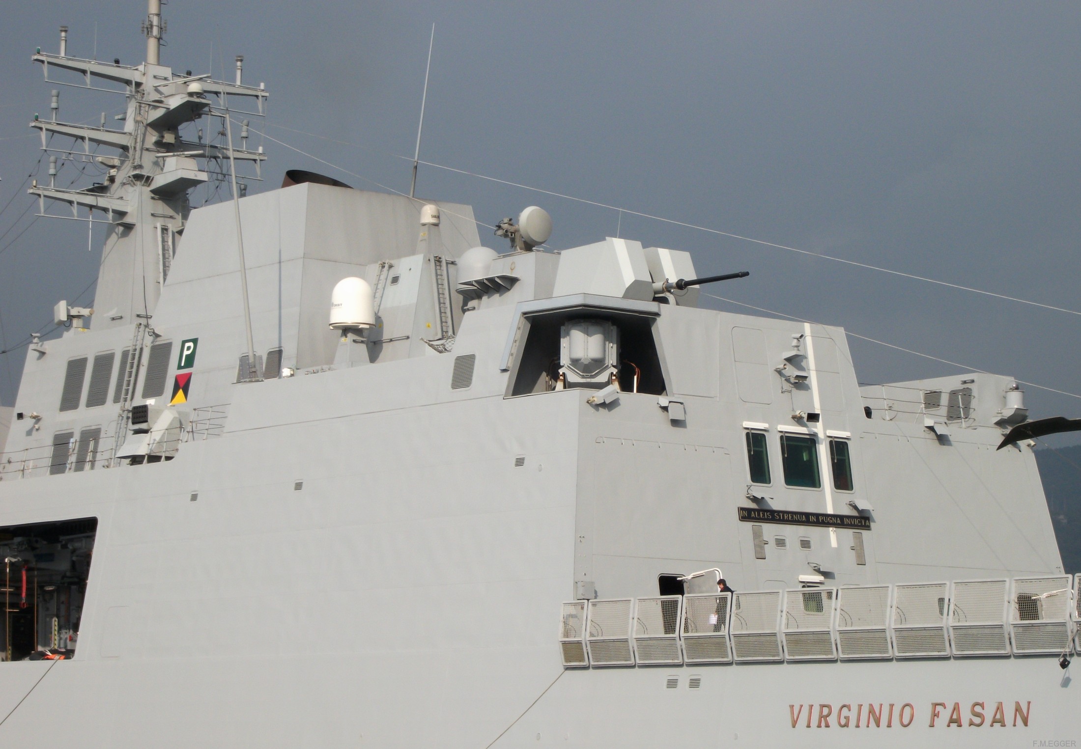 f-591 virginio fasan its nave bergamini fremm class guided missile frigate italian navy marina militare x21 trieste port