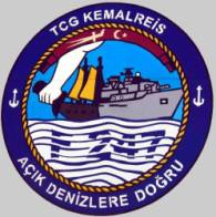 f 247 tcg kemalreis crest insignia frigate turkish navy