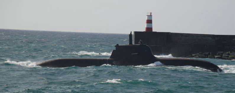 s-182 fgs u-32 type 212a class submarine german navy ponta delgada sao miguel azores february 2013