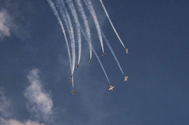 Frecce Tricolori - apertura bomba