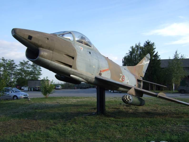 Fiat G.91R Gina - Gate Guard at Rivolto Air Base