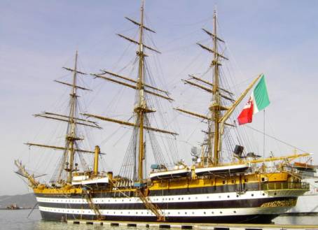 a 5312 its amerigo vespucci school ship sail italian navy