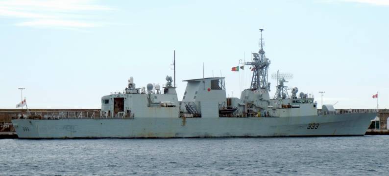 ffh 333 hmcs toronto halifax class frigate royal canadian navy ponta delgada azores 2014