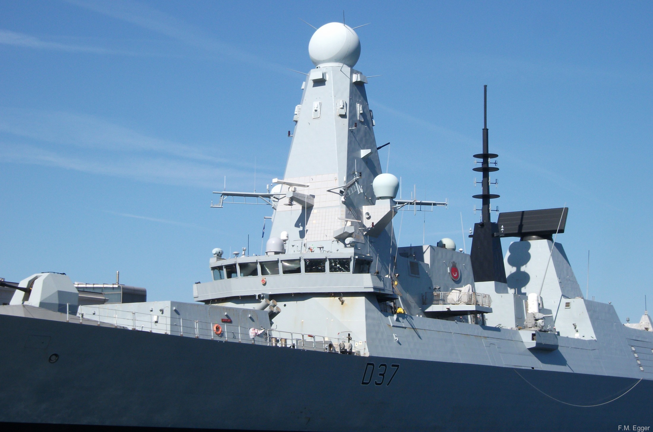 hms duncan d-37 type 45 daring class guided missile destroyer royal navy nato snmg-2 trieste 05