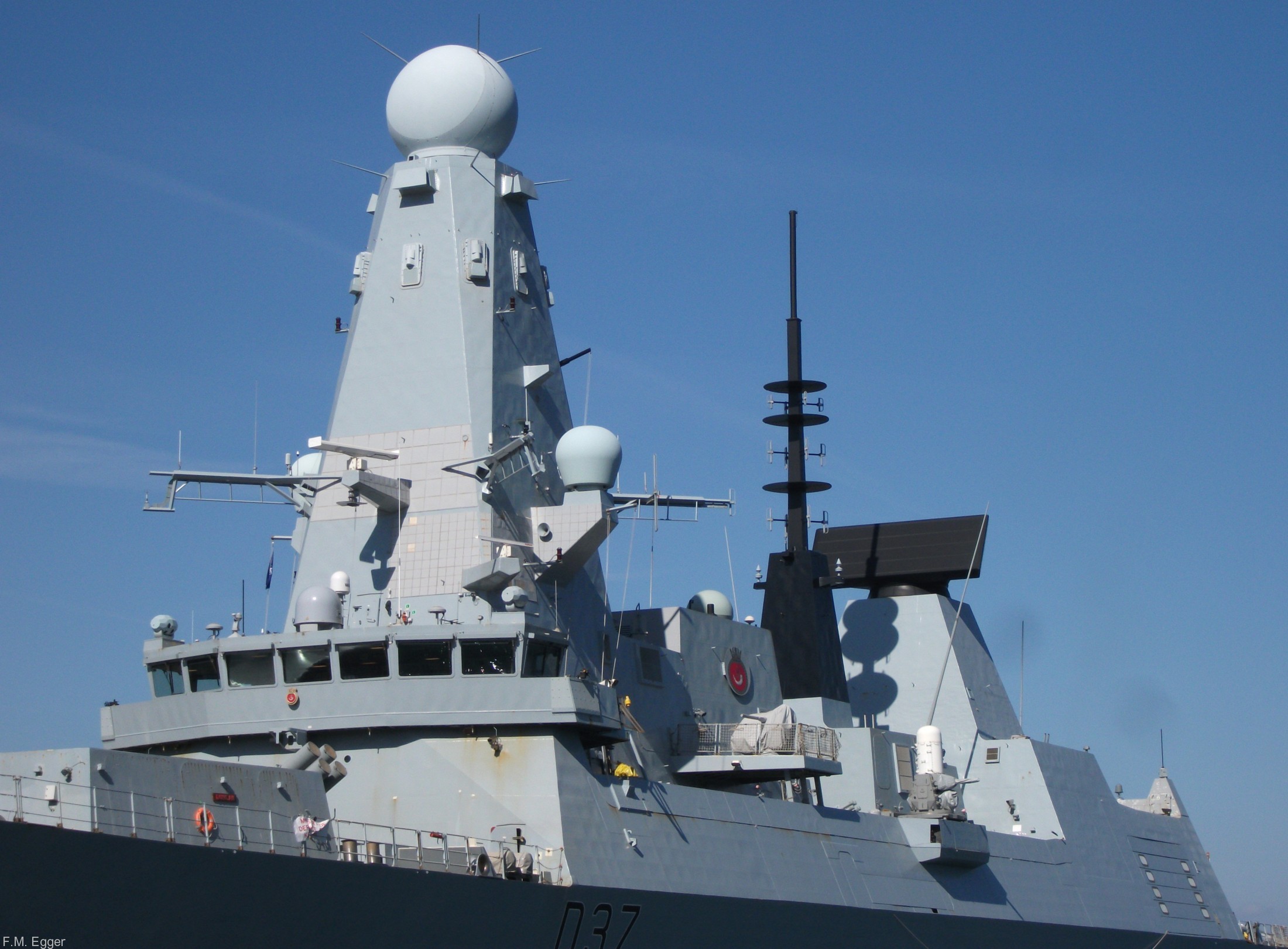 hms duncan d-37 type 45 daring class guided missile destroyer royal navy nato snmg-2 trieste 06