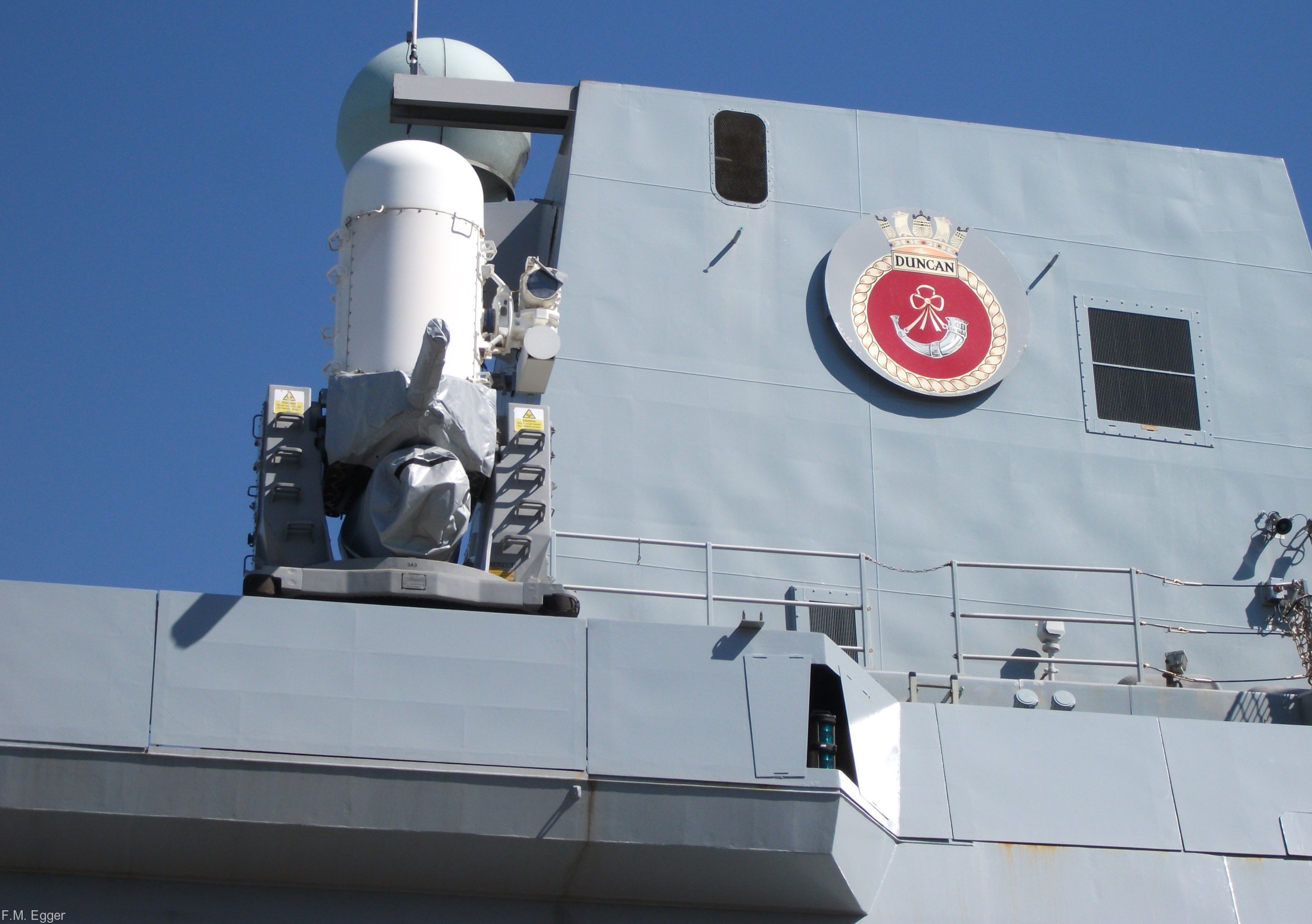 hms duncan d-37 type 45 daring class guided missile destroyer royal navy nato snmg-2 trieste 11 mk-15 phalanx ciws