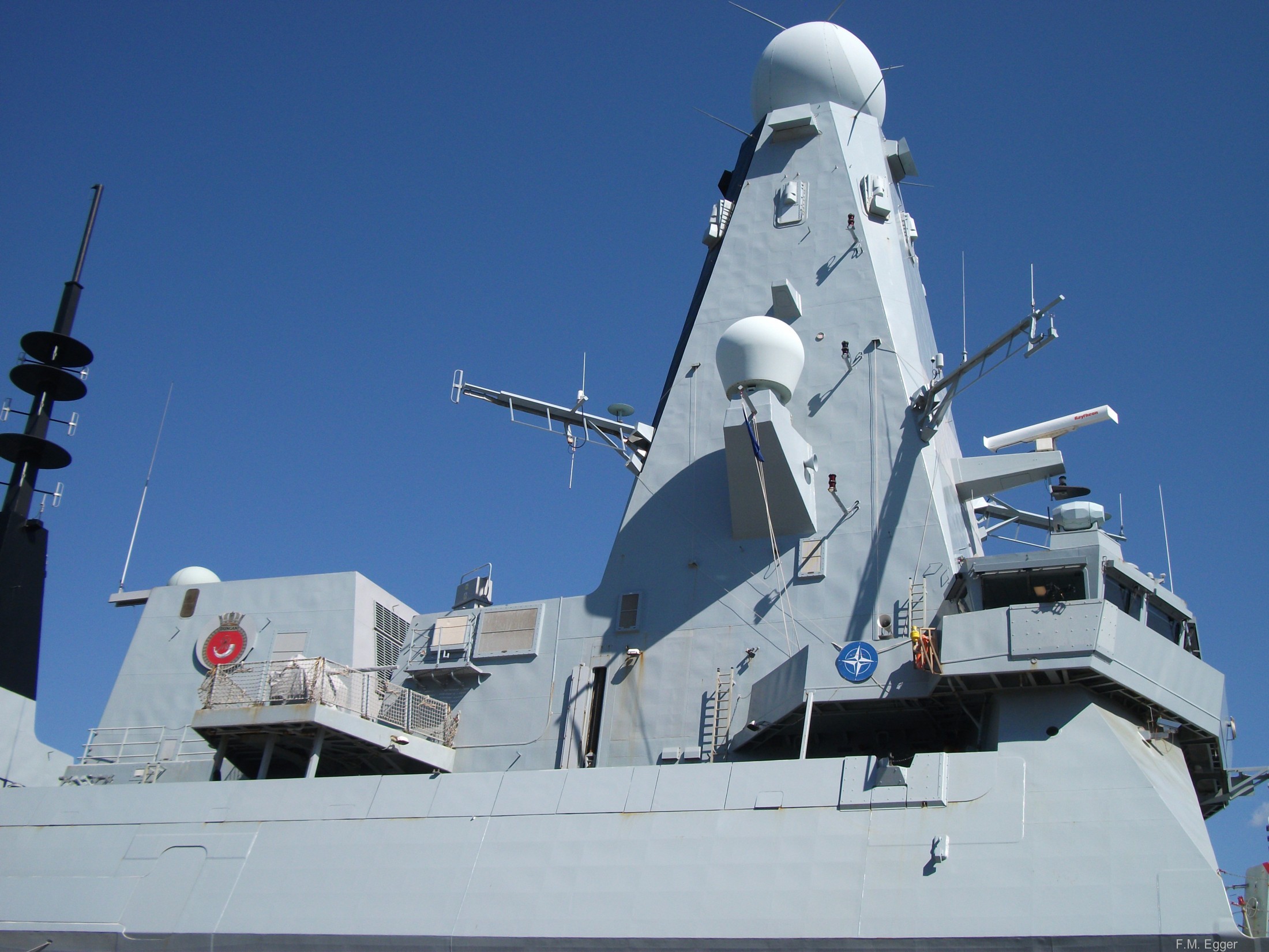 hms duncan d-37 type 45 daring class guided missile destroyer ddg royal navy sea viper paams nato snmg trieste italy 21