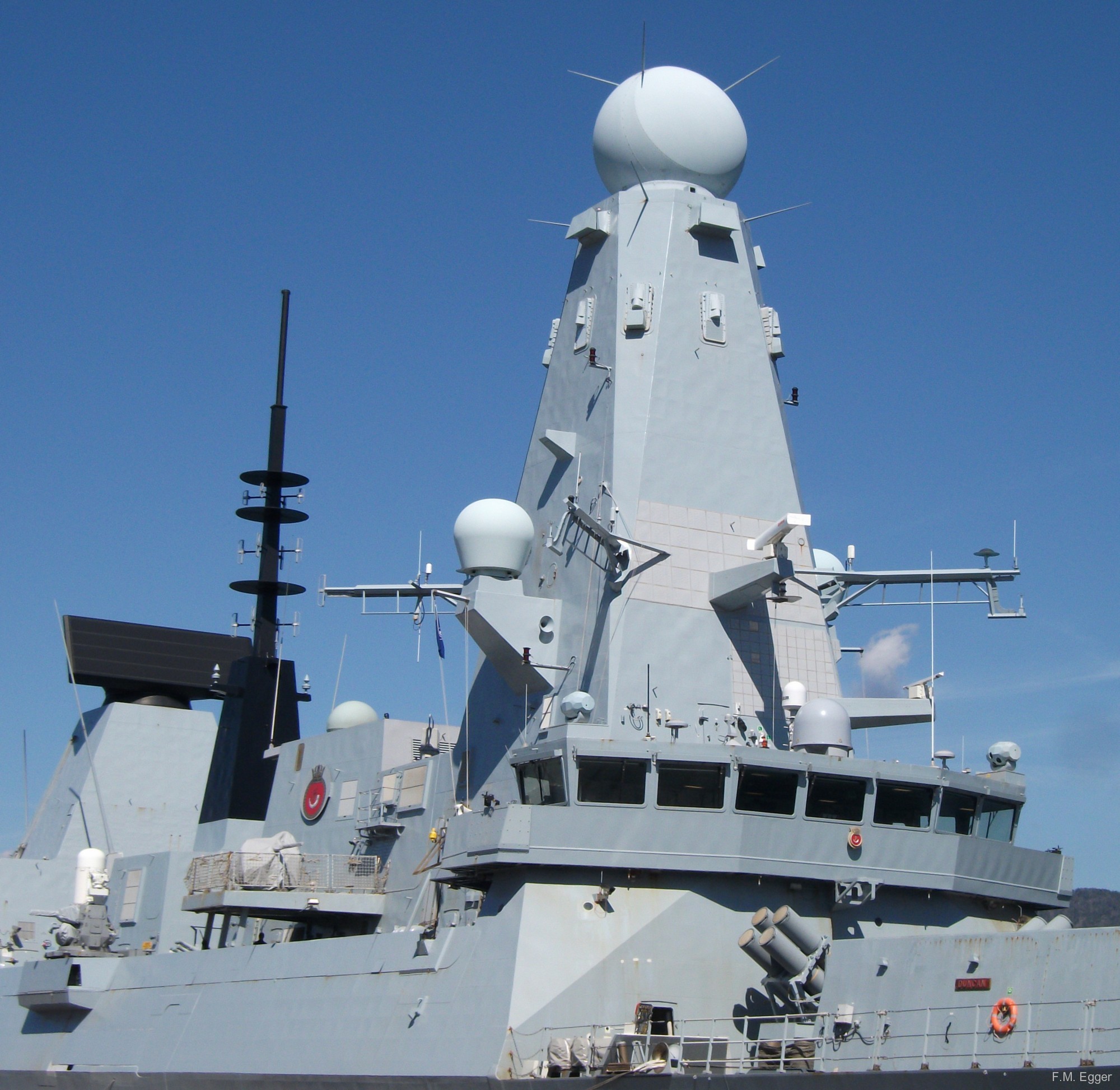 hms duncan d-37 type 45 daring class guided missile destroyer royal navy nato snmg-2 trieste 28