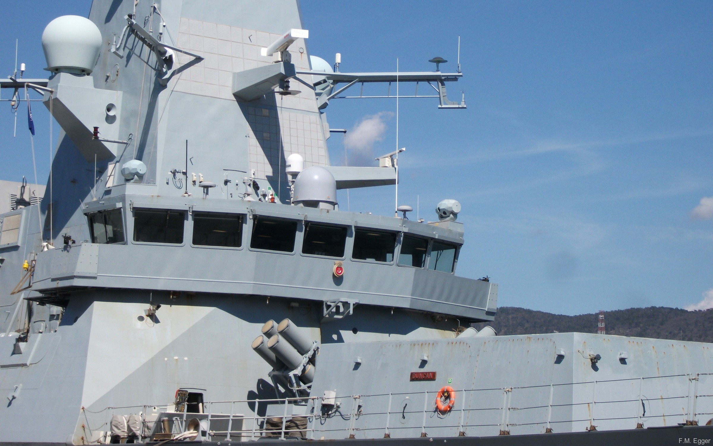 hms duncan d-37 type 45 daring class guided missile destroyer royal navy nato snmg-2 trieste 29