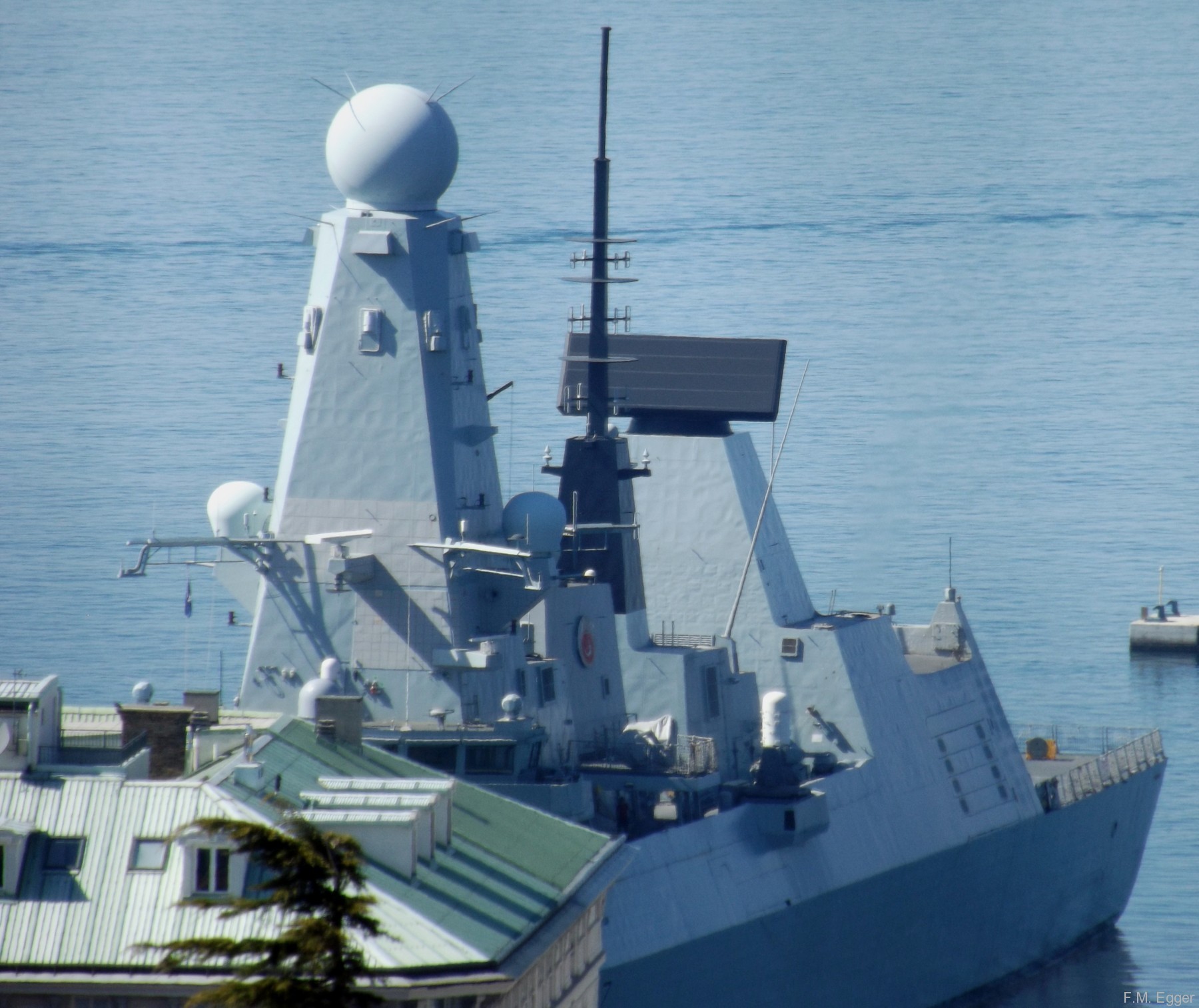 hms duncan d-37 destroyer royal navy nato snmg-2 trieste 44