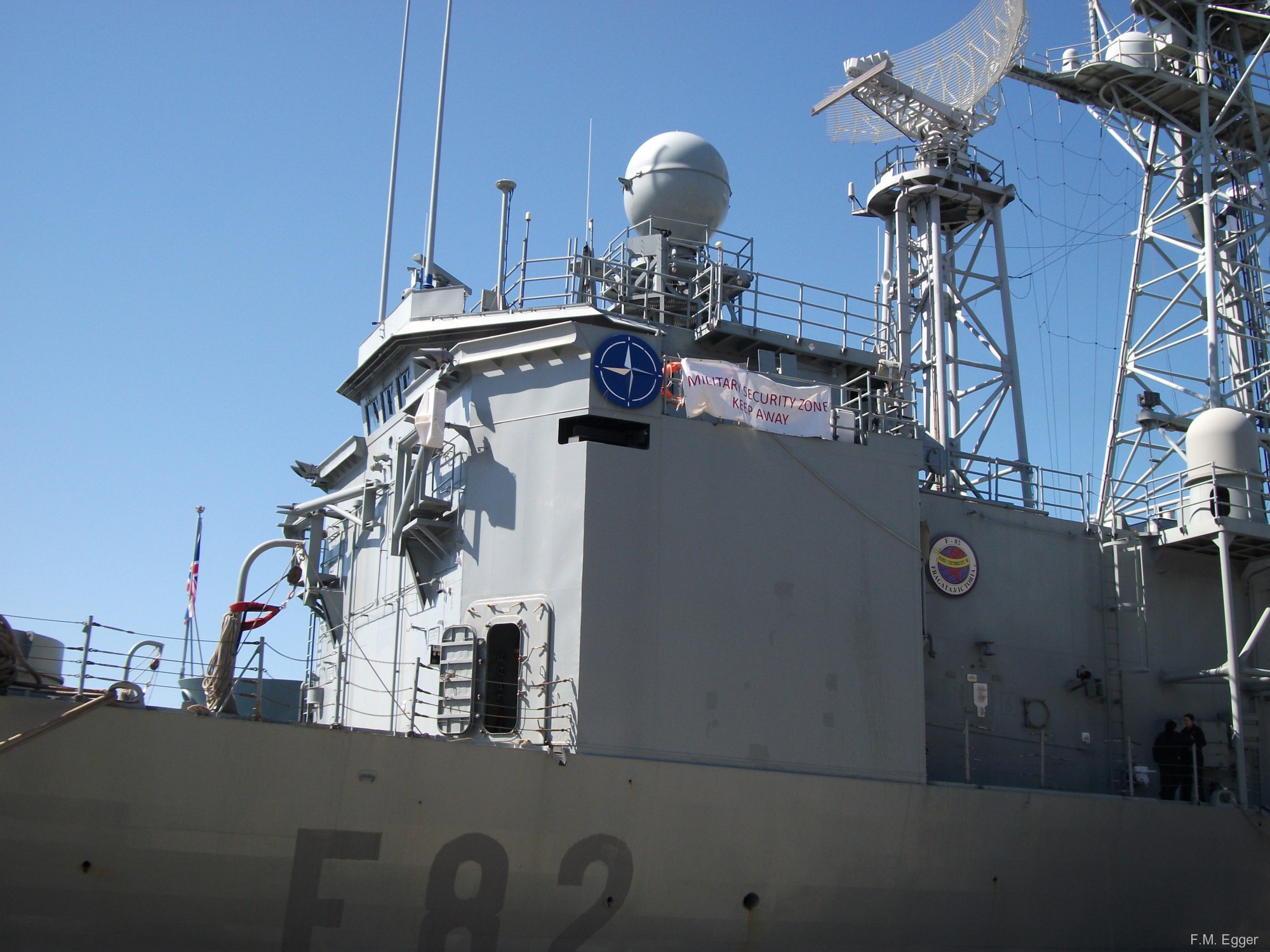 f-82 sps victoria f80 santa maria class guided missile frigate spanish navy nato snmg-2 trieste 14x