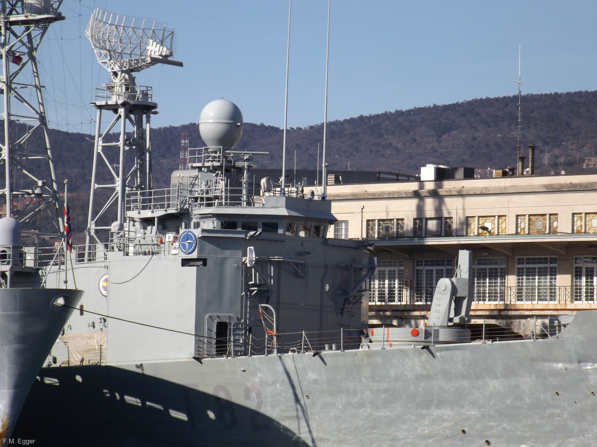 f-82 sps victoria f80 santa maria class guided missile frigate spanish navy nato snmg-2 trieste 19x