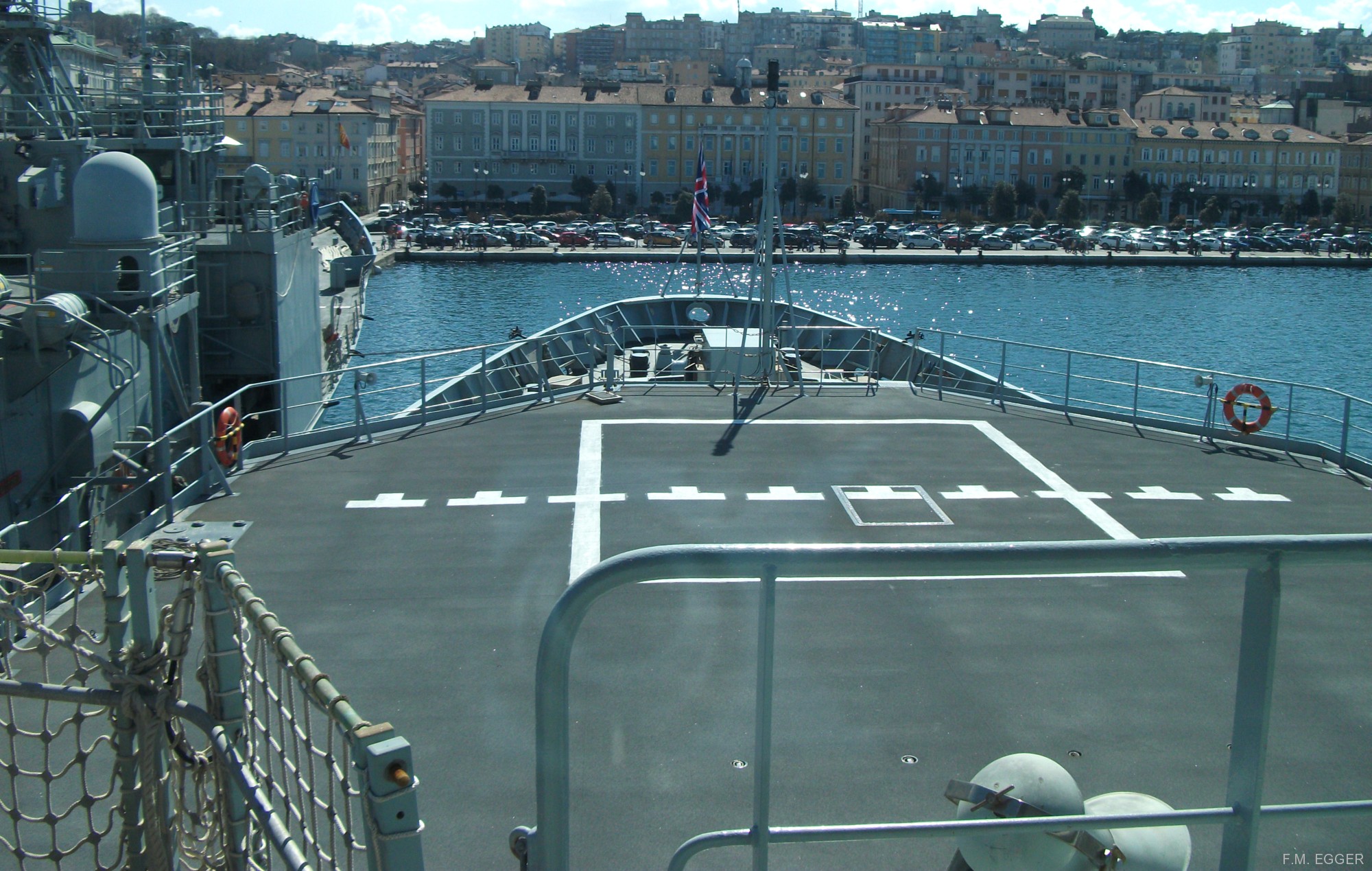 hms enterprise h-88 hydrographic oceanographic survey vessel royal navy nato snmcmg-2 trieste 07