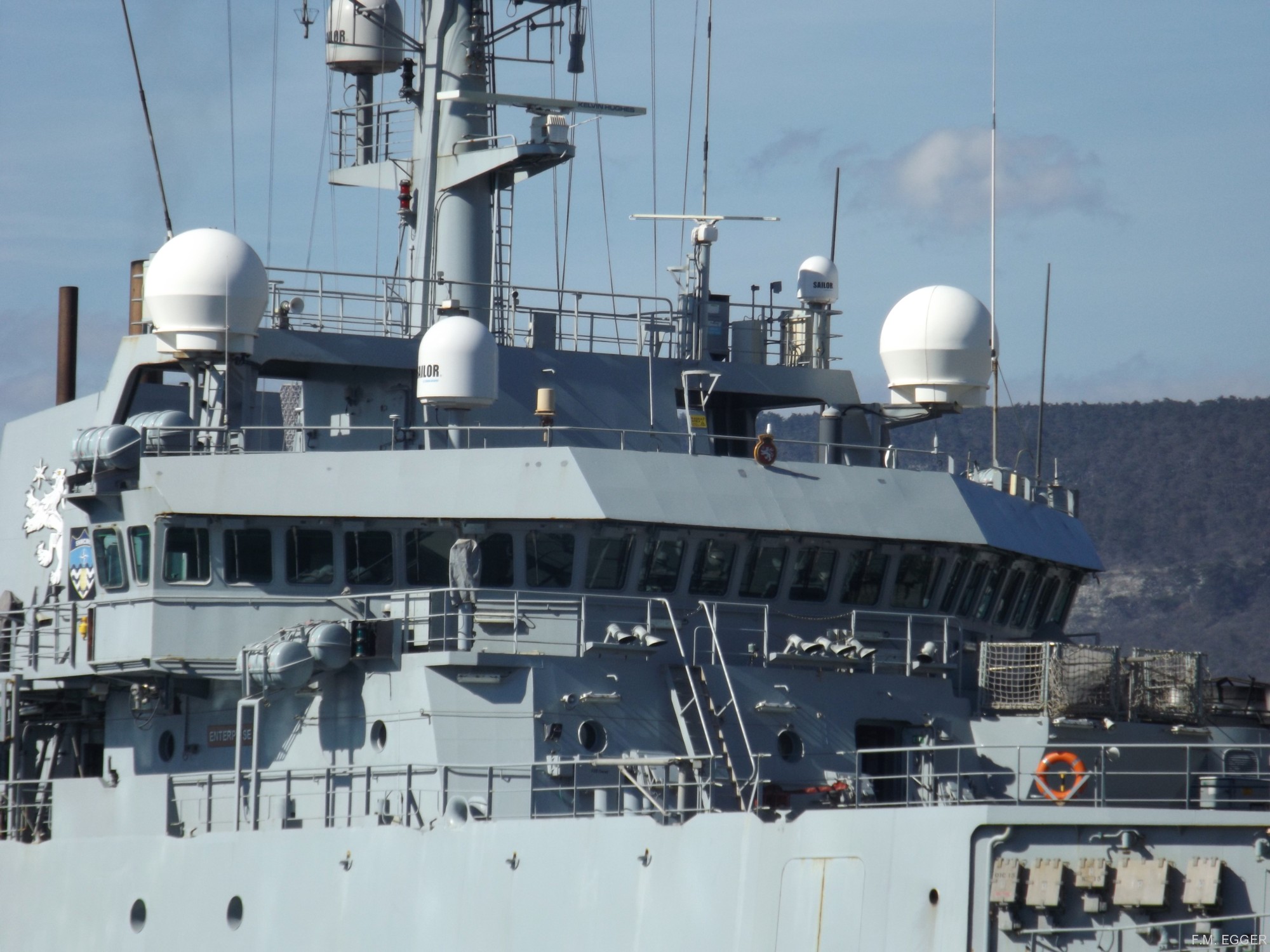 hms enterprise h-88 hydrographic oceanographic survey vessel royal navy nato snmcmg-2 trieste 27