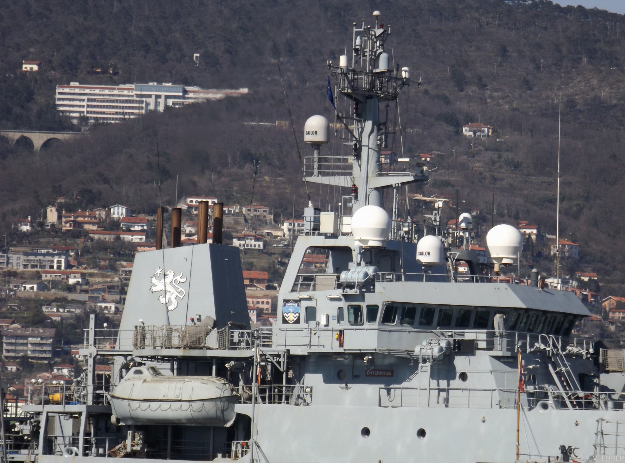 hms enterprise h-88 hydrographic oceanographic survey vessel royal navy nato snmcmg-2 trieste 29