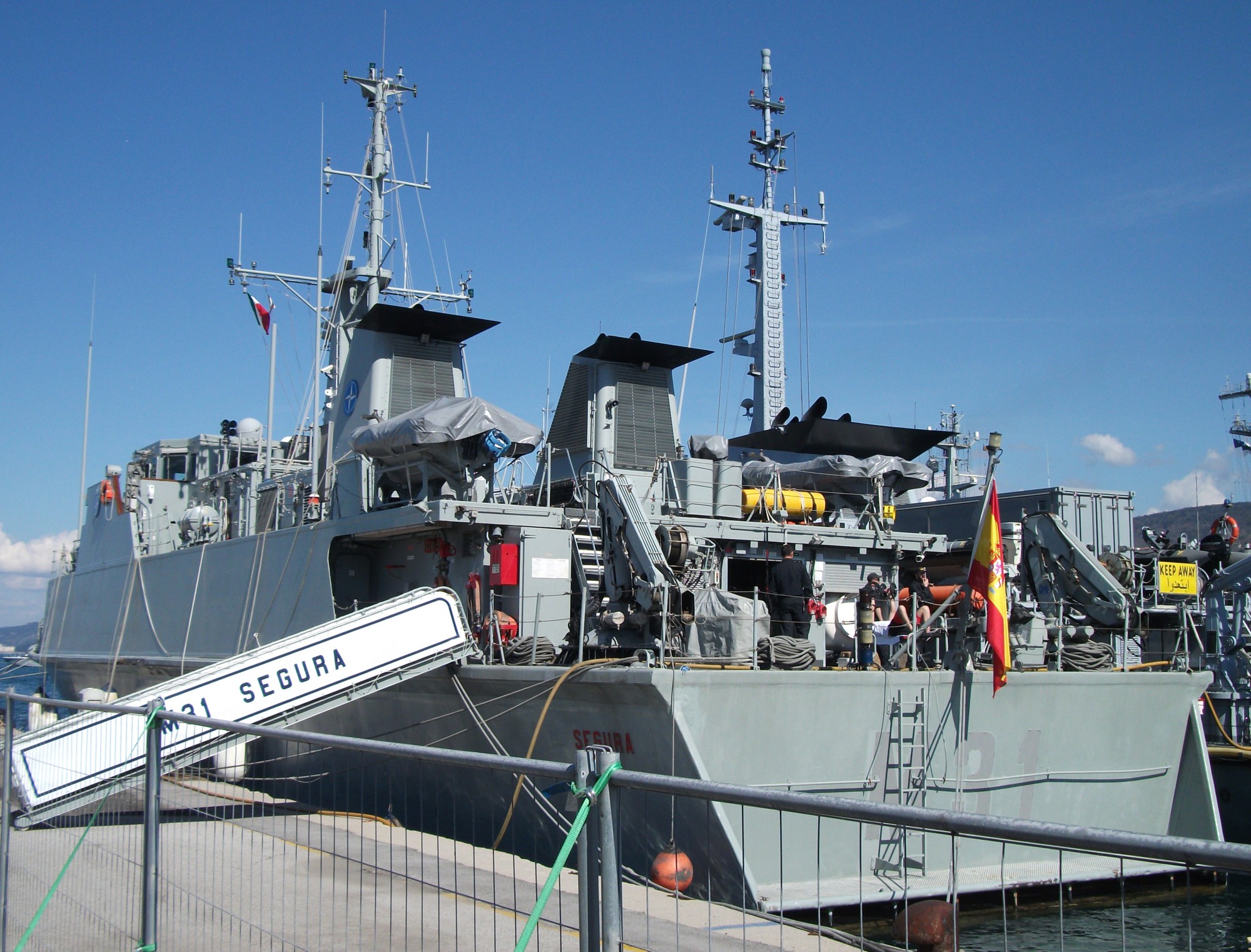 esps segura m31 class minehunter spanish navy nato snmcmg-2 trieste italy 03