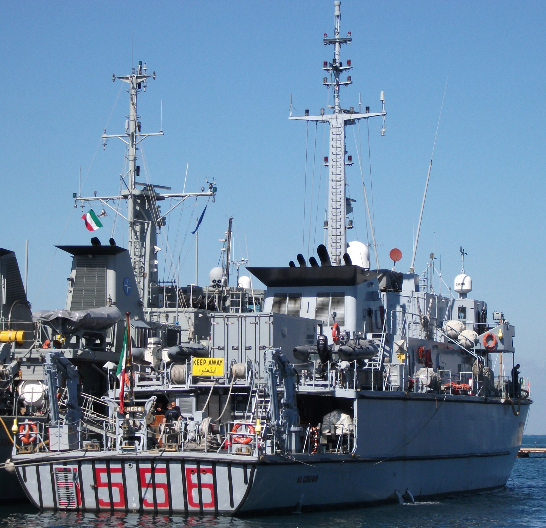 m5556 its alghero gaeta class minehunter nato snmcmg-2 trieste italy 03a