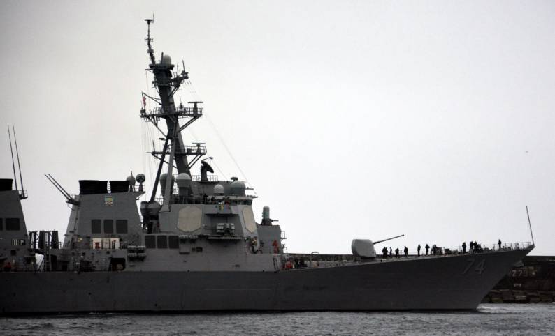 ddg-74 uss mc faul ponta delgada azores