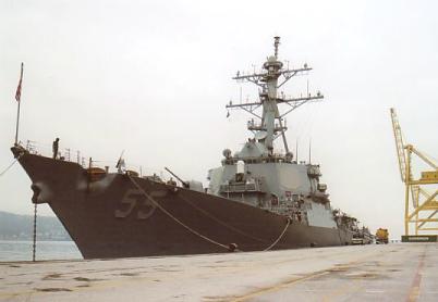 USS Stout DDG 55 - us navy guided missile destroyer - NATO STANAVFORMED - Trieste, Italy - November 2003
