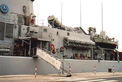 ITS Zeffiro F 577 - italian navy guided missile frigate FFG - NATO STANAVFORMED - Trieste, Italy - November 2003