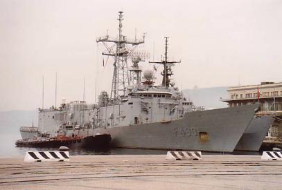TCG Gazientep F 490 - turkish navy guided missile frigate FFG - NATO STANAVFORMED - Trieste, Italy - November 2003