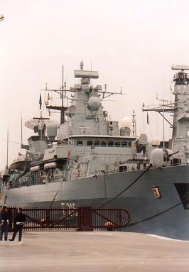 FGS Schleswig-Holstein F 216 - german navy guided missile frigate FFG - NATO STANAVFORMED - Trieste, Italy - November 2003