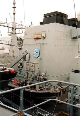 HMS Portland F 79 - royal navy guided missile frigate FFG - NATO STANAVFORMED - Trieste, Italy - November 2003