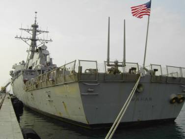 USS Mahan DDG 72 - US Navy guided missile destroyer - NATO standing naval force mediterranean - STANAVFORMED - Trieste, Italy - November 2004