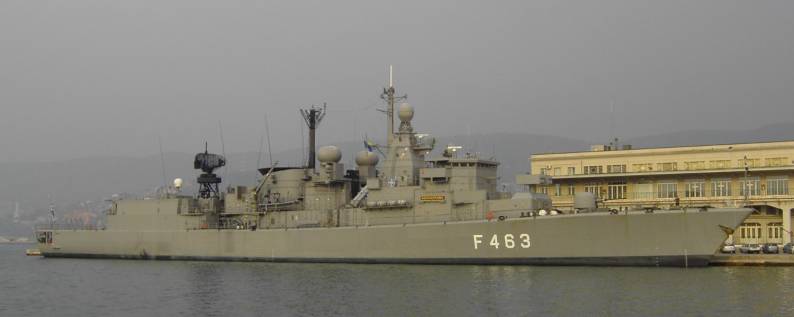 HS Bouboulina F 463 - NATO standing naval force mediterranean - STANAVFORMED - Trieste, Italy - November 2004