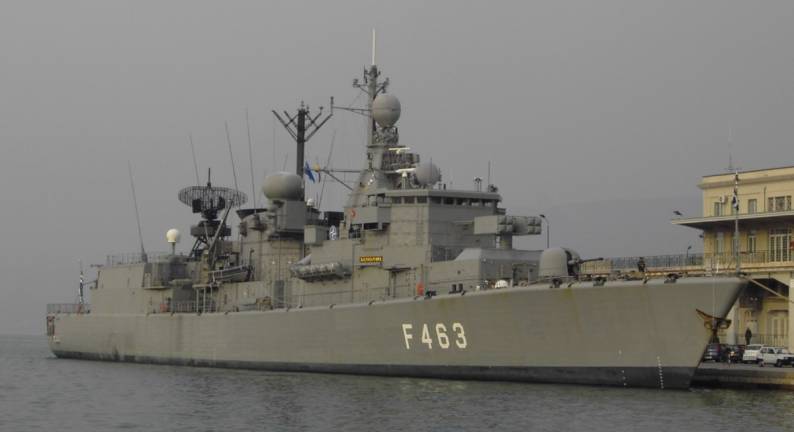 HS Bouboulina F 463 - guided missile frigate FFG - NATO STANAVFORMED - Trieste, Italy - November 2004