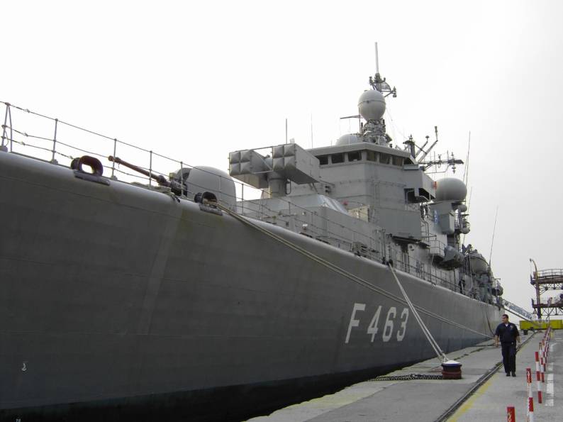 HS Bouboulina F 463 - Hellenic Navy guided missile frigate FFG - Trieste, Italy - November 2004