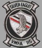 Marine Strike Fighter Squadron 115 / VMFA-115 "Silver Eagles" - patch crest