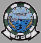 Helicopter Antisubmarine Squadron 7 / HS-7 "Dusty Dogs" - patch crest