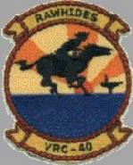Fleet Logistics Support Squadron 40 / VRC-40 "Rawhides" - patch crest