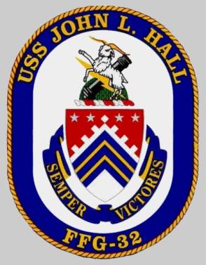 USS John L. Hall FFG 32 patch