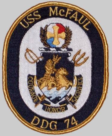 USS McFaul DDG 74 - patch crest