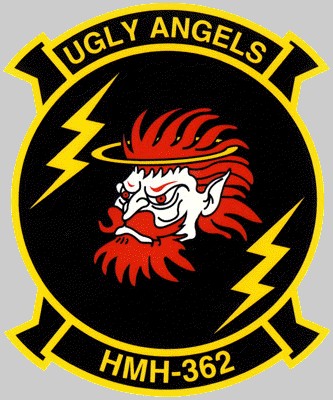 hmh-362 ugly angels insignia crest patch badge marine heavy helicopter squadron usmc sikorsky ch-53d sea stallion 02x
