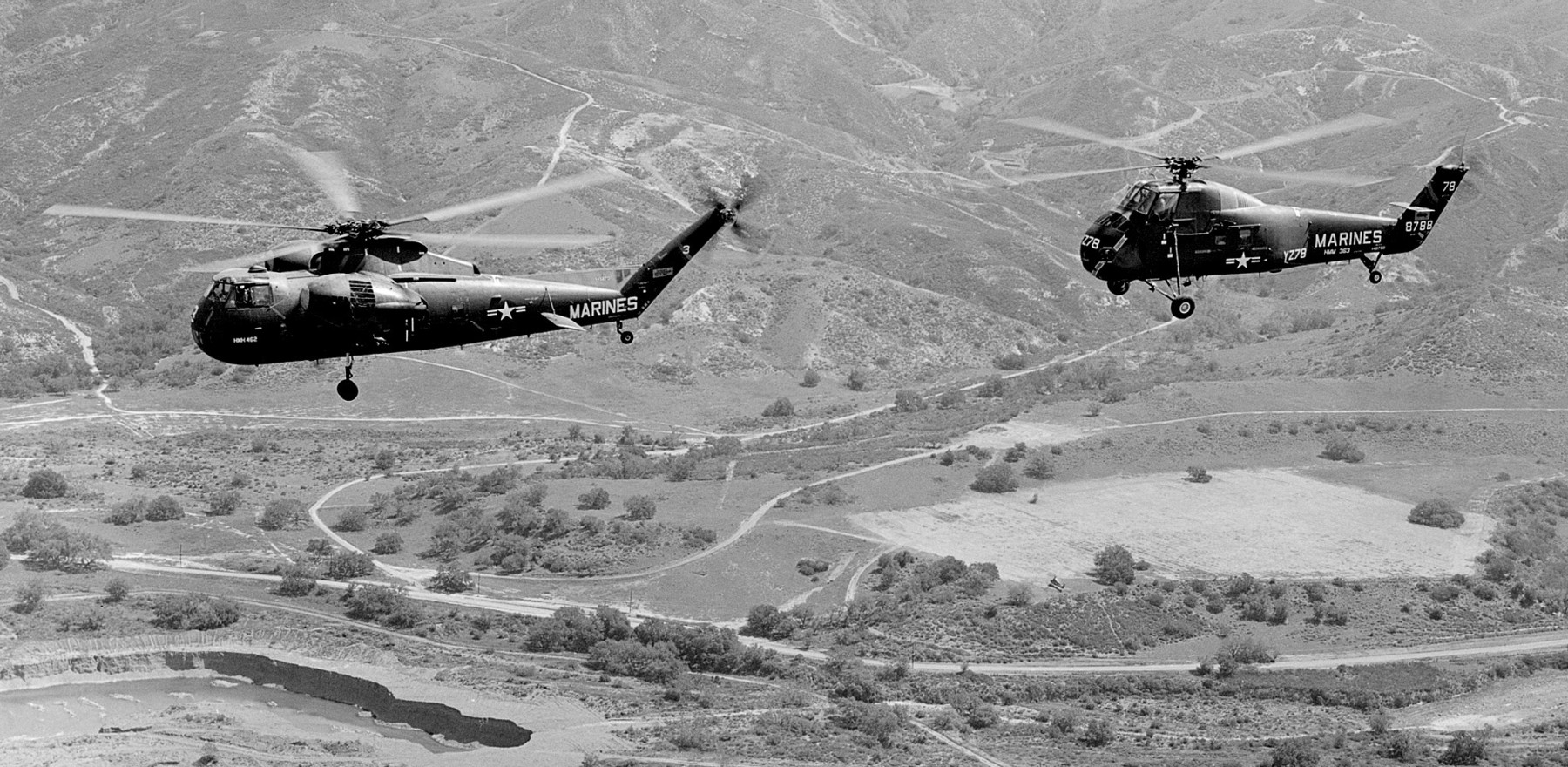 hmm-363 red lions marine medium helicopter squadron usmc sikorsky uh-34d seahorse 02 california