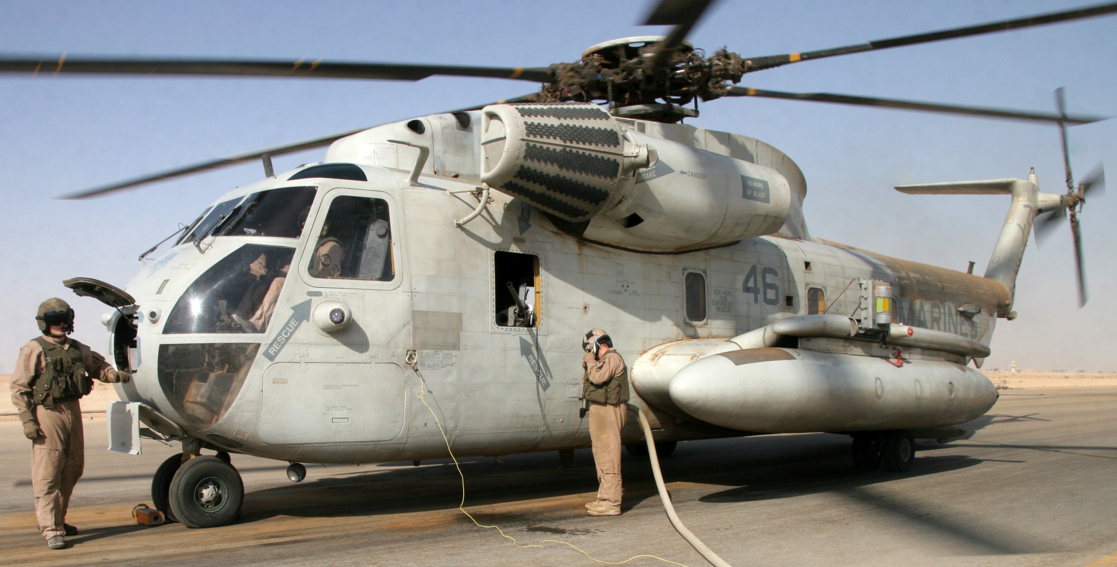 hmh-363 red lions marine heavy helicopter squadron usmc sikorsky ch-53d sea stallion 24 al asad air base iraq