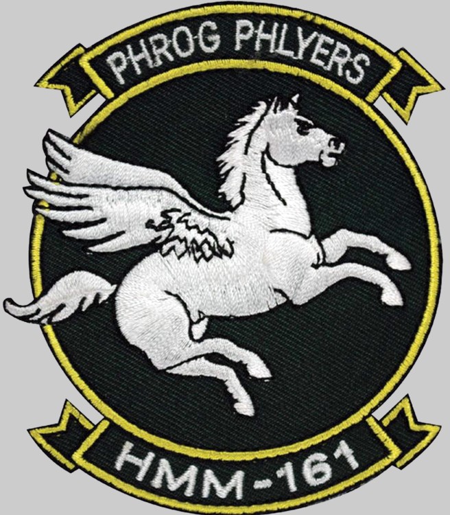 hmm-161 greyhawks insignia crest patch badge marine medium helicopter squadron usmc 03p