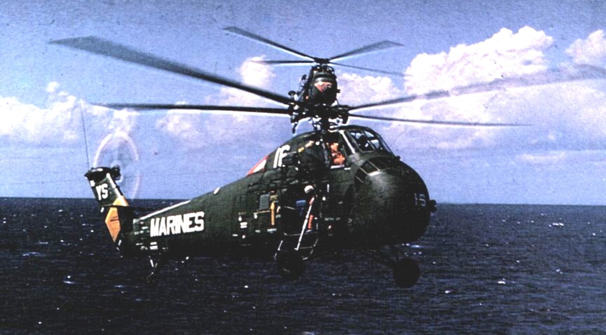 hmm-162 golden eagles marine medium helicopter squadron uh-34d usmc uss guam lph-9 53