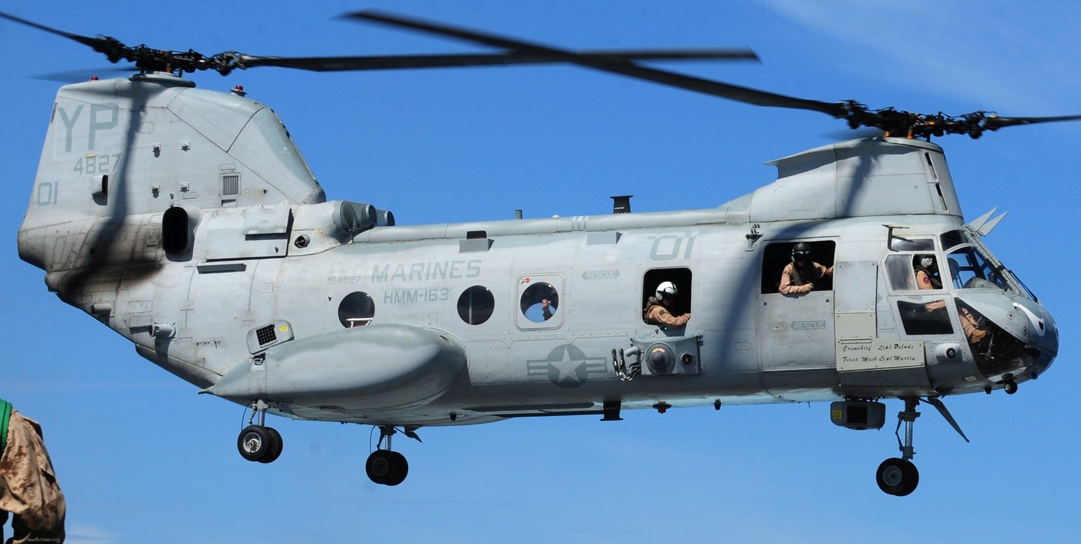 hmm-163 evil eyes marine medium helicopter squadron ch-46e sea knight usmc 02x mcas miramar