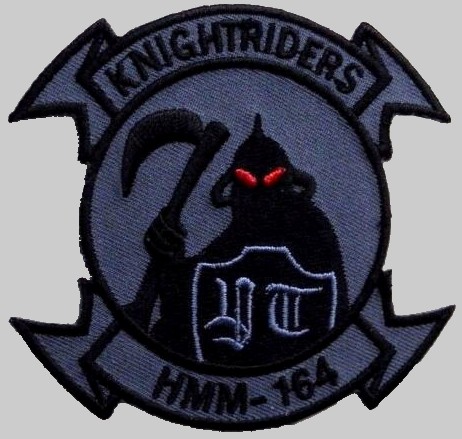 hmm-164 knightriders insignia crest patch badge marine medium helicopter squadron usmc 02p