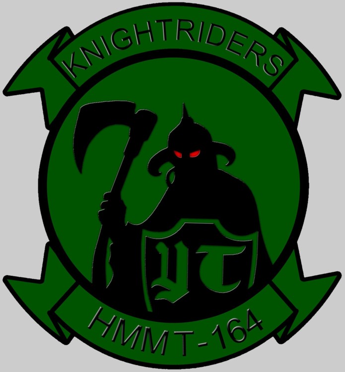 hmmt-164 knightriders insignia crest patch badge marine medium helicopter squadron 02x