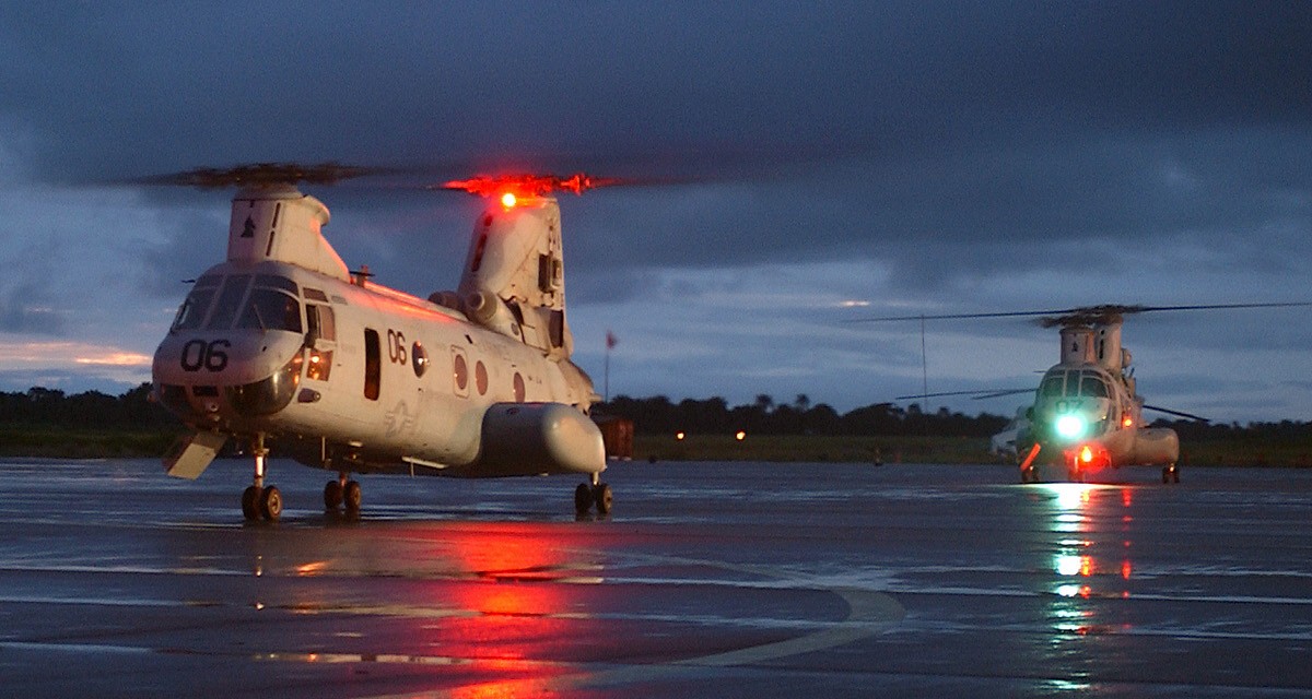 hmm-264 black knights ch-46e sea knight marine medium helicopter squadron usmc 08
