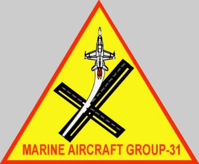 marine aircraft group mag-31 usmc insignia crest patch badge