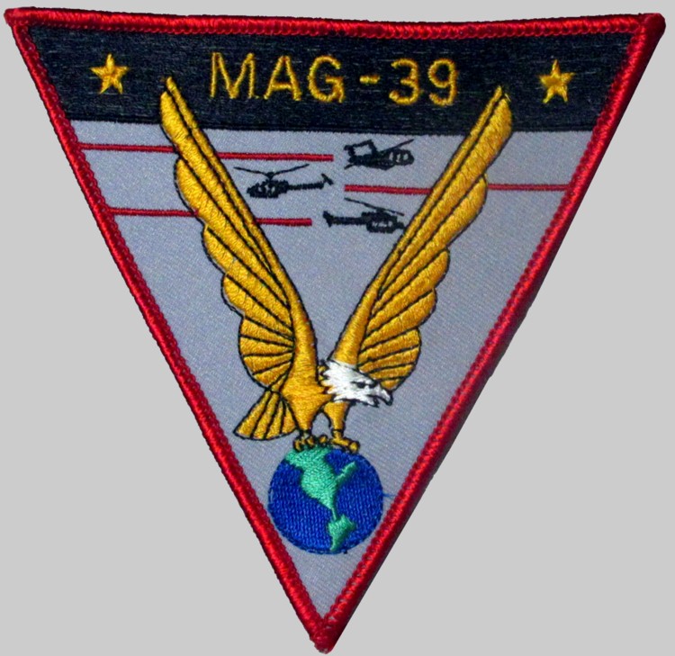 usmc mag-39 insignia patch crest