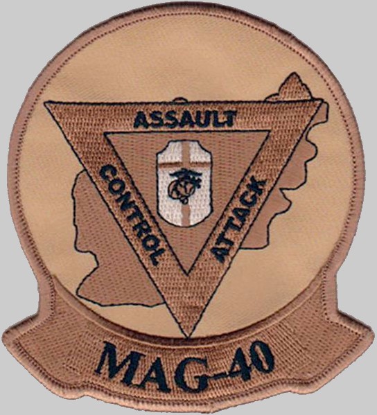 marine aircraft group mag-40 usmc insignia crest patch